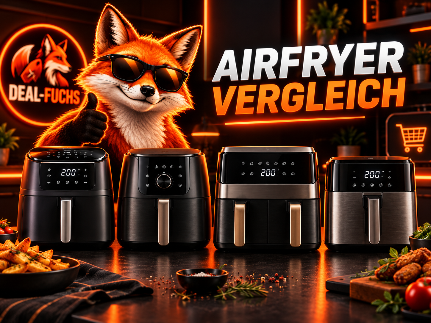 4 starke Airfryer bis 200 € im Vergleich
