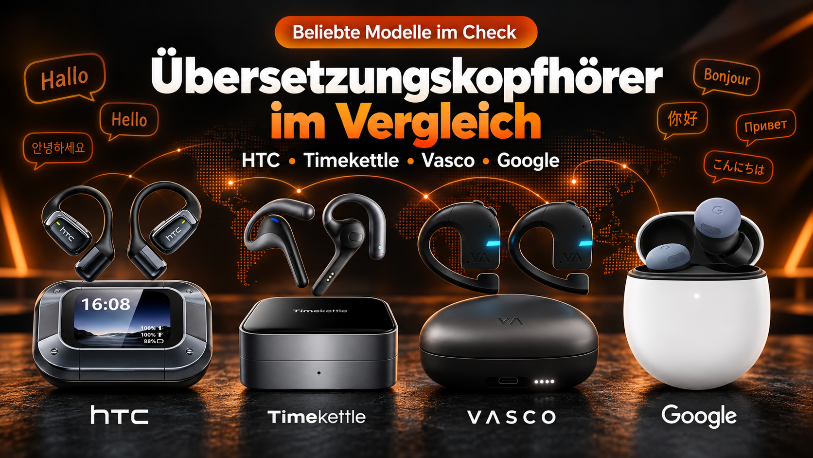Die besten Übersetzungskopfhörer 2026 im Vergleich! Google, HTC und Co.
